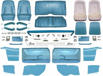 1968 Camaro Convertible Master Deluxe Interior Kit  Medium Blue