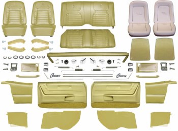 1968 Camaro Convertible Master Deluxe Interior Kit  Ivy Gold