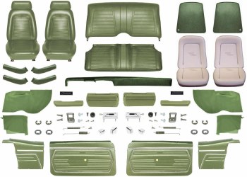1969 Camaro Convertible Master Standard Interior Kit  Dark Green