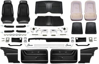 1969 Camaro Coupe Master Deluxe Comfortweave Interior Kit  Black