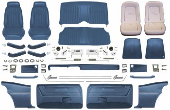 1969 Camaro Coupe Master Deluxe Comfortweave Interior Kit  Dark Blue