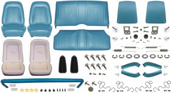 1968 Camaro Coupe Monster Standard Interior Kit  Medium Blue
