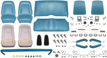 1968 Camaro Convertible Monster Standard Interior Kit  Medium Blue