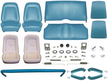 1968 Camaro Convertible Monster Standard Interior Kit  Medium Blue