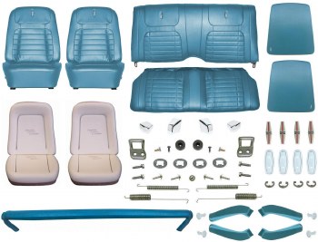 1968 Camaro Convertible Monster Deluxe Interior Kit  Medium Blue