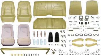 1968 Camaro Convertible Monster Deluxe Interior Kit  Ivy Gold