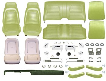 1969 Camaro Convertible Monster Standard Interior Kit  Moss Green