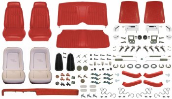 1969 Camaro Coupe Monster Deluxe Comfortweave Interior Kit  Red