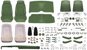 1969 Camaro  Coupe Monster Deluxe Comfortweave Interior Kit  Dark Green