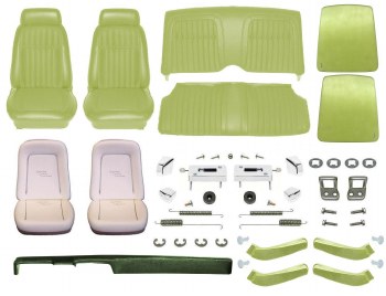 1969 Camaro Coupe Monster Deluxe Comfortweave Interior Kit  Moss Green