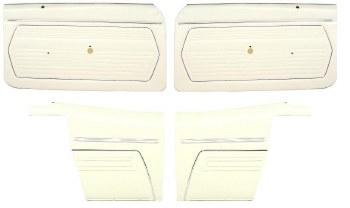 1969 Camaro Convertible Standard Interior Assembled OE Door Panel Kit White