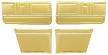 1967 Camaro Convertible Standard Interior Assembled Door Panel Kit  Gold