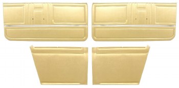 1967 Camaro Convertible Standard Interior Assembled OE Door Panel Kit Gold