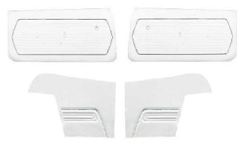 1969 Camaro Convertible Standard Interior Unassembled  Door Panel Kit White