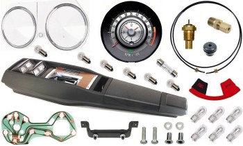 1968 Camaro Tach &amp; Console w/Gauges Conversion Kit w/4 Spd  120 MPH 6/7K Tach