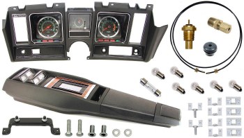 1969 Camaro Tach &amp; Console w/Gauges Conversion Kit w/PG 120 MPH 5.5/7K Tach