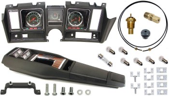 1969 Camaro Tach &amp; Console w/Gauges Conversion Kit w/4 Spd 120 MPH 5.5/7K Tach