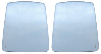 1967 Camaro &amp; Firebird Bucket Seat Backs OE Style &amp; Quality Light Blue Pair