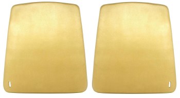 1967 Camaro &amp; Firebird Bucket Seat Backs OE Style &amp; Quality Gold Pair