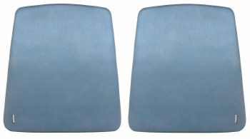 1968 Camaro &amp; Firebird Bucket Seat Backs OE Quality Medium Blue Pair