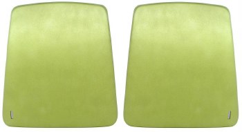 1969 Camaro &amp; Firebird Bucket Seat Backs OE Quality Moss Green Pair