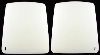 1969 Camaro &amp; Firebird Bucket Seat Backs OE Quality White Pair