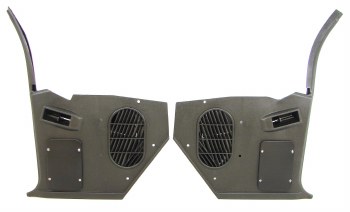 1967 1968 Camaro &amp; Firebird Kick Panels OE Style w/Factory Speaker Grilles Pair