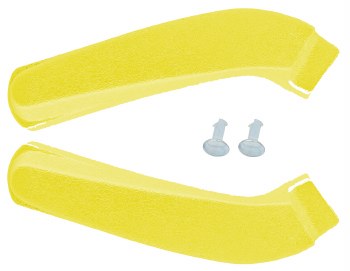 1969 Camaro &amp; Firebird Bucket Seat Hinge Covers OE Quality Yellow