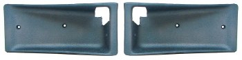 1968 Camaro &amp; Firebird Deluxe Interior Door Panel Cups Pearl Medium Blue Pair