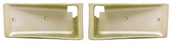 1968 Camaro &amp; Firebird Deluxe Interior Door Panel Cups Ivy Gold Pair