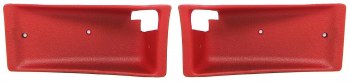 1968 1969 Camaro &amp; Firebird Deluxe Interior Door Panel Cups Red Pair