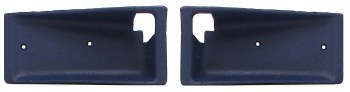 1969 Camaro &amp; Firebird Deluxe Interior Door Panel Cups Dark Blue Pair