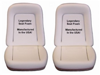 1968 Camaro Bucket Seat Foams Deluxe Interior Pair OE Quality!  Made in the USA!