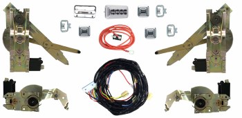 1968 1969 Camaro &amp; Firebird Power Window Conversion System With OE Style Regulars  Harnesses Switches  Relays