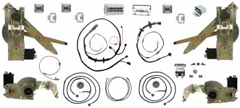 1969 Camaro &amp; Firebird Power Window Conversion Kit OE With Correct Wiring Harnesses  Relays Switches Regulators