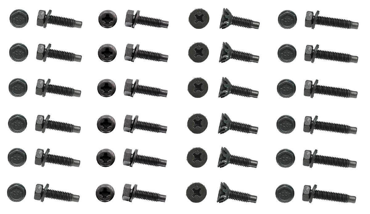 thumbnail image 2 of GM NOS OEM Door Hinge Body Bolts Set For 1967-1981 Chevy Camaro RS/SS – Upper & Lower (T6P-23663-CAM) 2 of 5