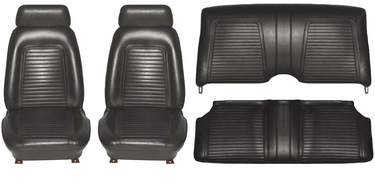 1969 Camaro Coupe Standard Interior Seat Cover Kit Oe Quality Black