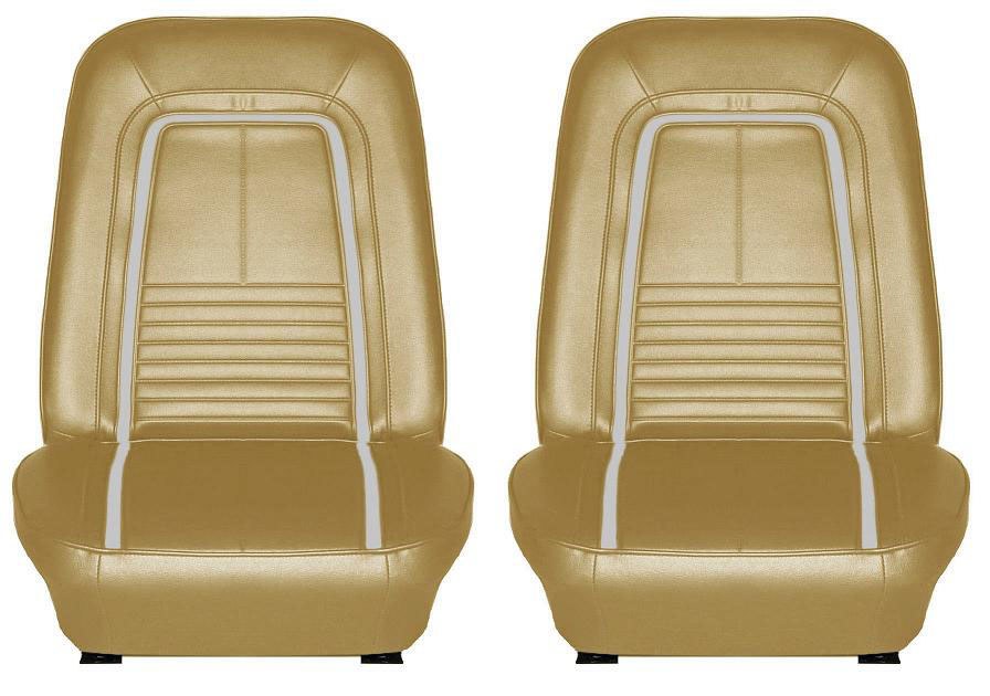 1967 Camaro Deluxe Interior Bucket Seat Covers Gold