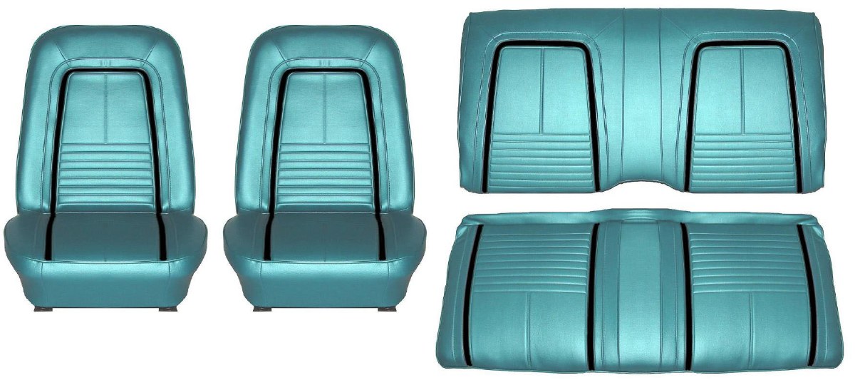 1967 Camaro Deluxe Interior Seat Cover Kit Oe Quality Turquoise