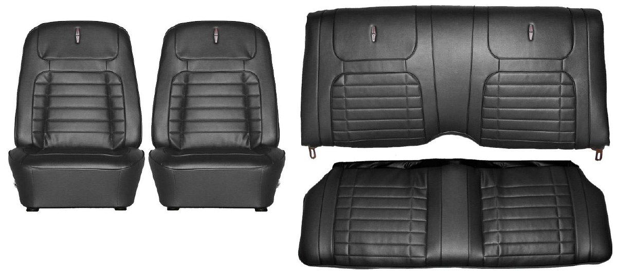 1968 Camaro Deluxe Interior Seat Cover Kit OE Quality! Black - 1967 ...