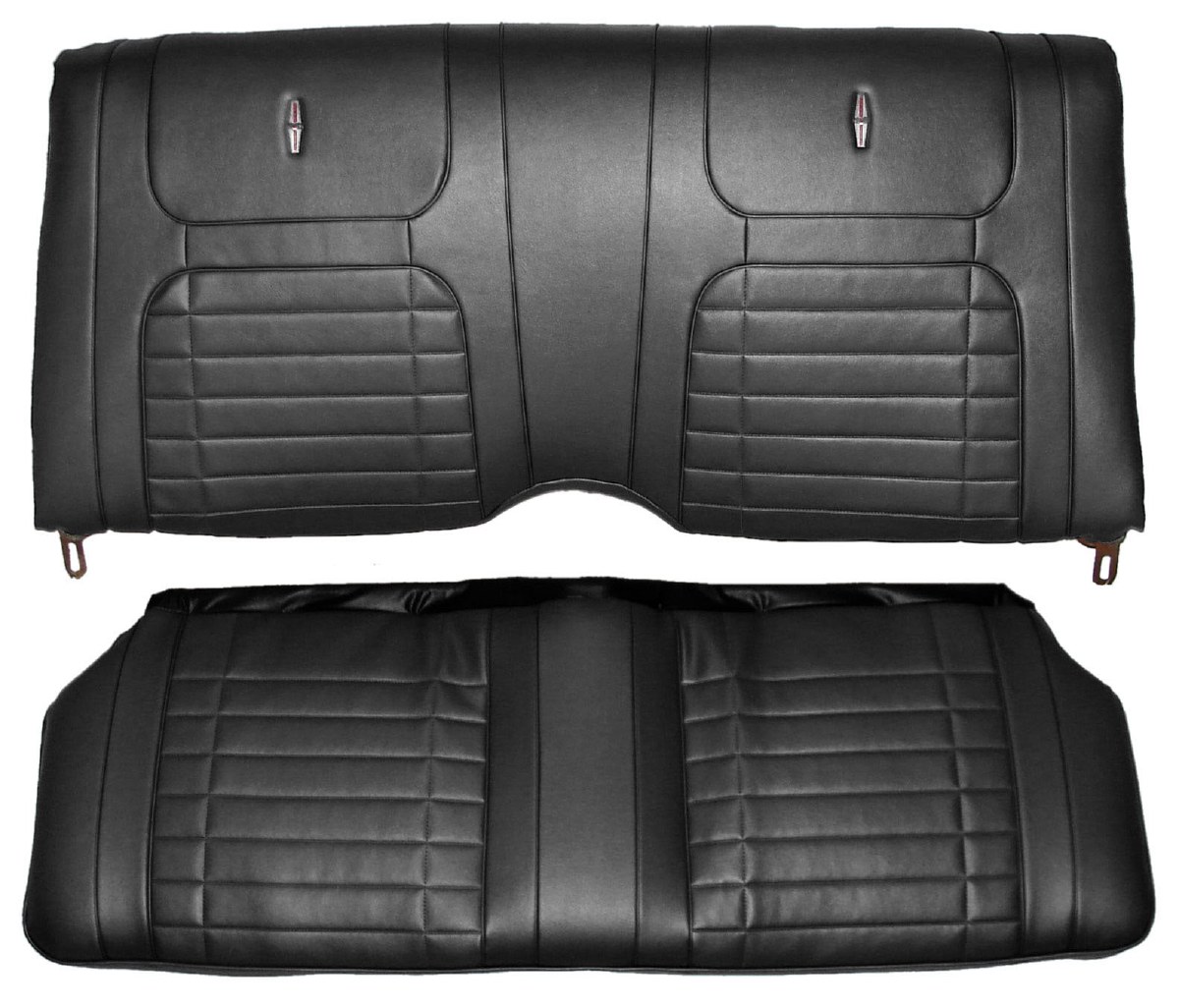 1968 Camaro Deluxe Interior Fold Down Rear Seat Covers Black 1967 1968 1969 Camaro Parts