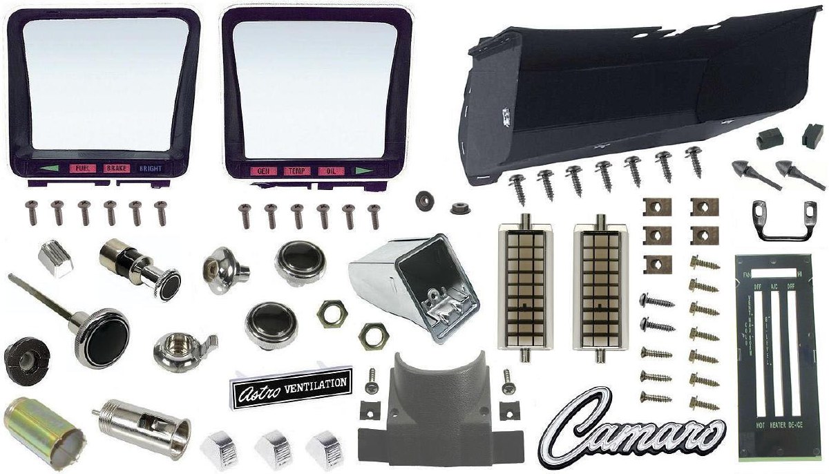 1969 Camaro Dashboard Restoration Parts Kit w Air Conditioning