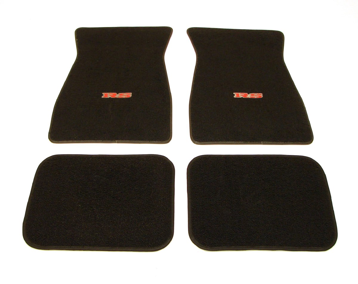 1967 1968 1969 Camaro Carpeted Floor Mats With RS Logo Back - 1967 ...