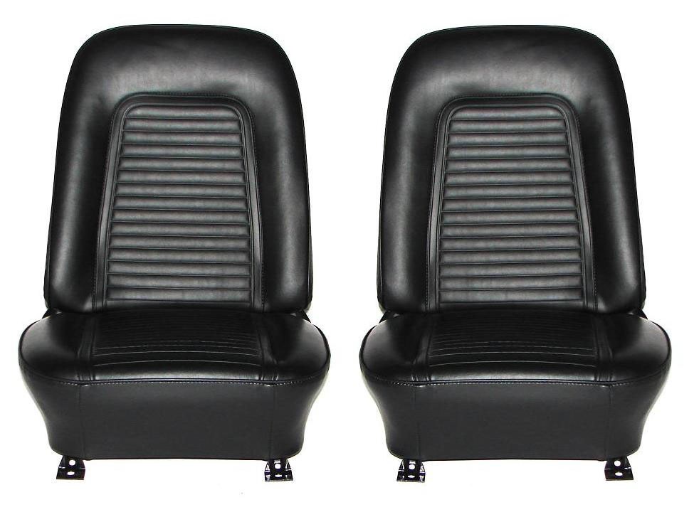 1969 Camaro Standard Interior Bucket Seats Assembled Black - 1967, 1968 ...