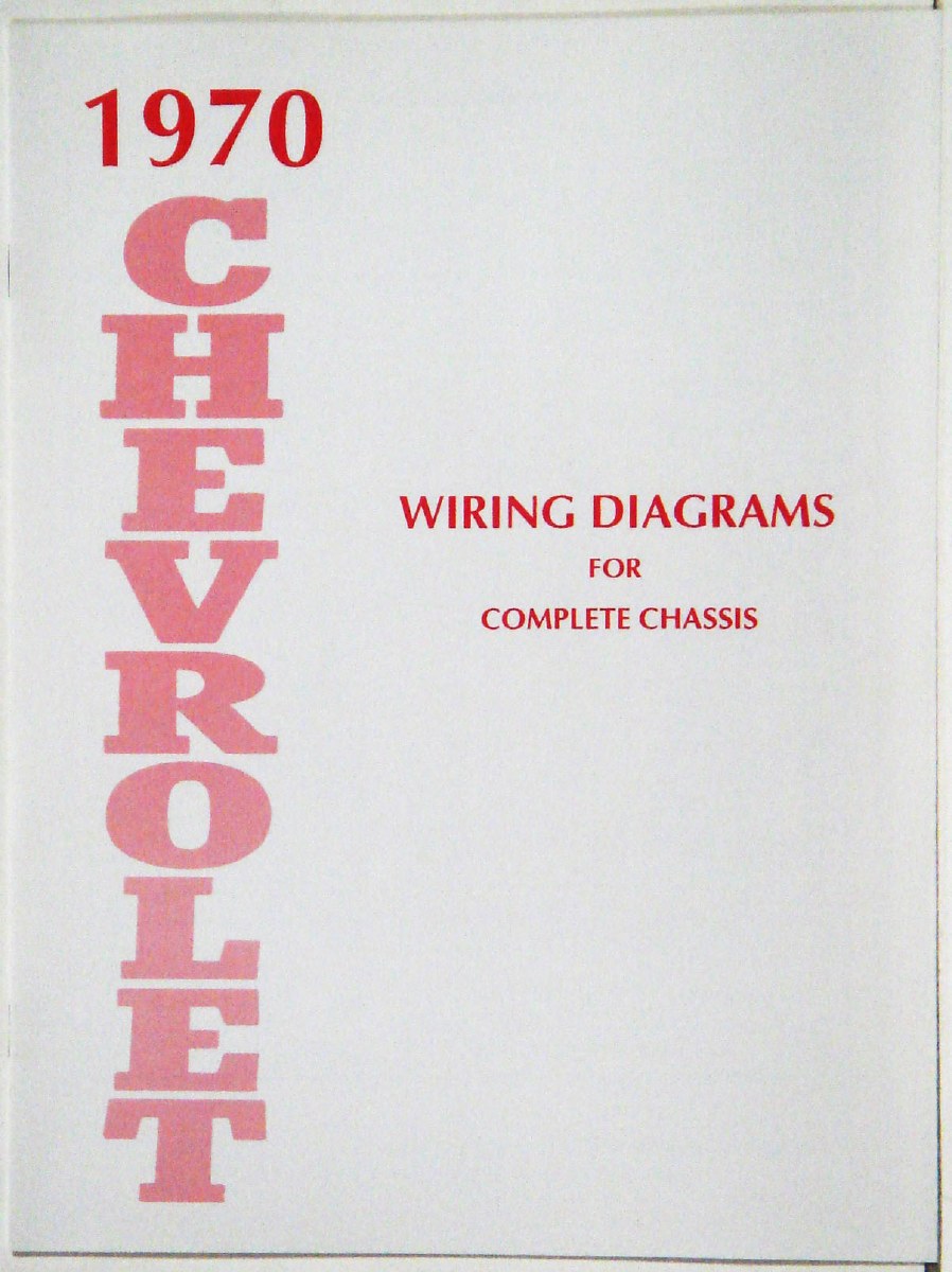 1970 Full Size Chevrolet Factory Wiring Diagram Manual - 1967, 1968