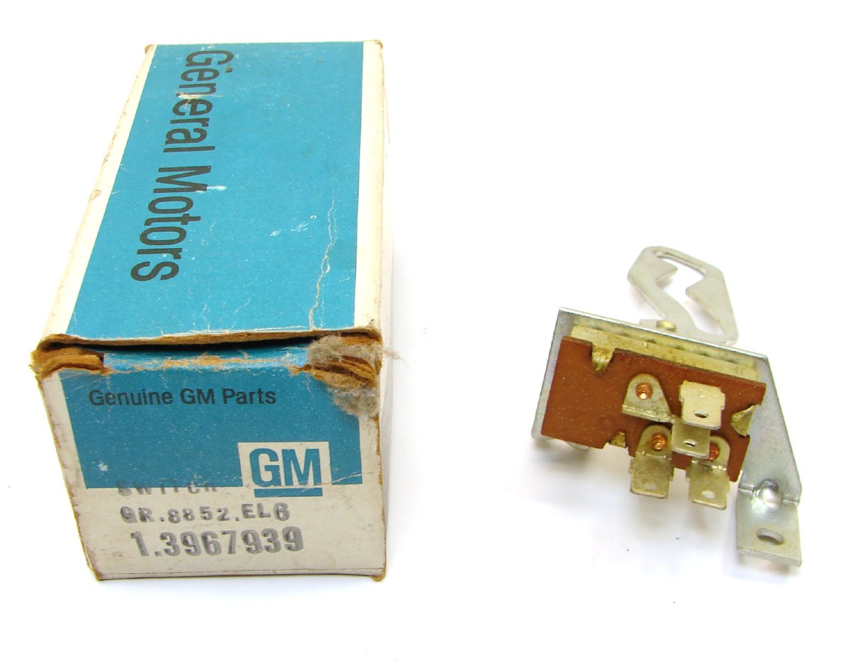1969 Camaro NOS Heater Control Fan Speed Switch Original GM Part