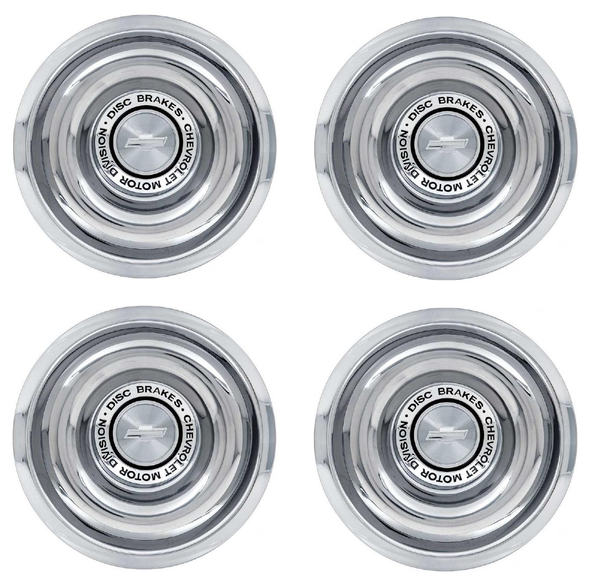 1967 Camaro Rally Wheel Center Cap Kit Orig GM w/Disc Brake Caps 1967