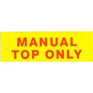 1967 1968 1969 Camaro &amp; Firebird Manual Convertible Top Decal