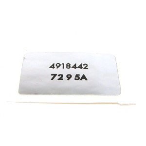 1969 Camaro &amp; Firebird Wiper Motor Date Label 72-9