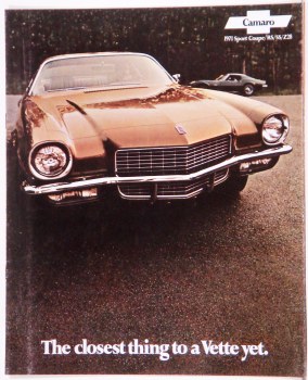 1971 Camaro Dealer Showroom Sales Brochure  OE Quality!